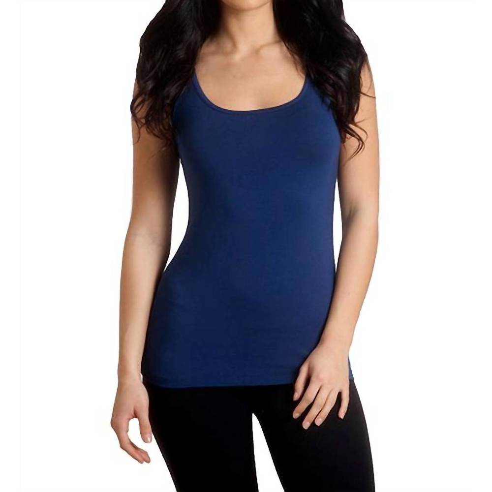 NEW FRENCH KYSS bra-friendly tank top in navy